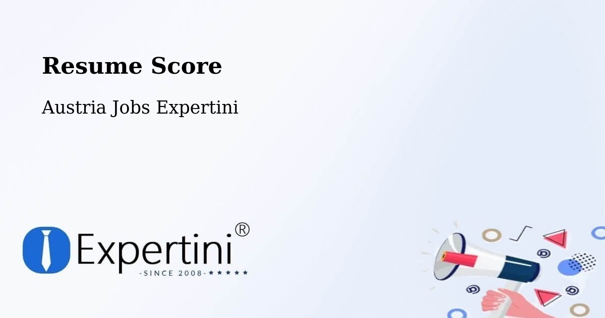 Resume Score & Job Description Match Tool – Lienz - Austria Jobs Expertini